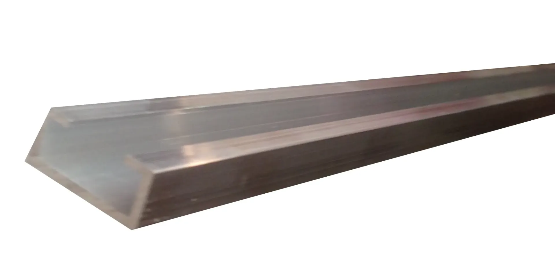 PERFIL ALUMINIO 2 MTRS. GOMA SEGURIDAD BASCULANTE