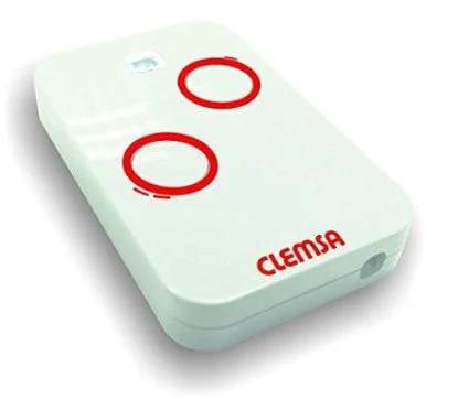 Emisor MUTAN II 433MHz 2 canales. Formato S Blanco MODELO NT 2 S BLANCO  clemsa